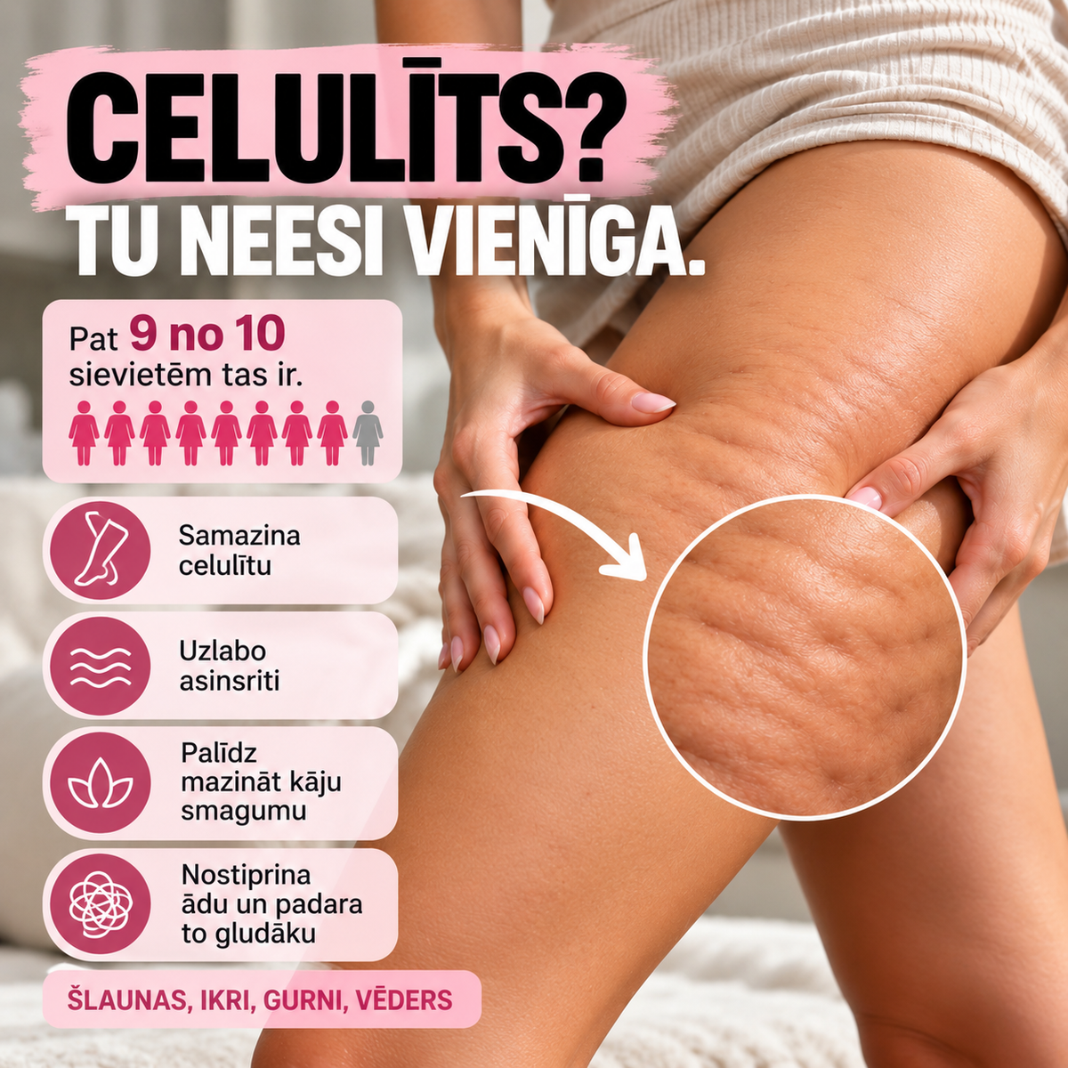 Elektriskais masažieris muskuļiem un pret celulītu